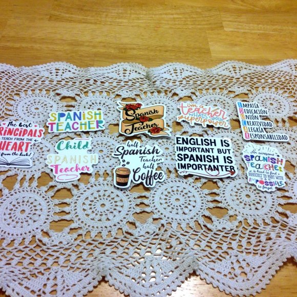 Spanish Teacher / educator stickers - Picture 1 of 5